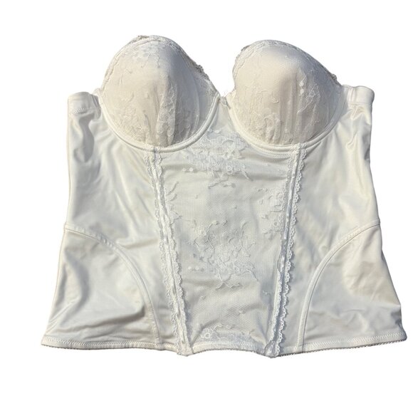 Ambrielle XL/34DD White Lace Bustier Corset With Underwire Support - Picture 1 of 3